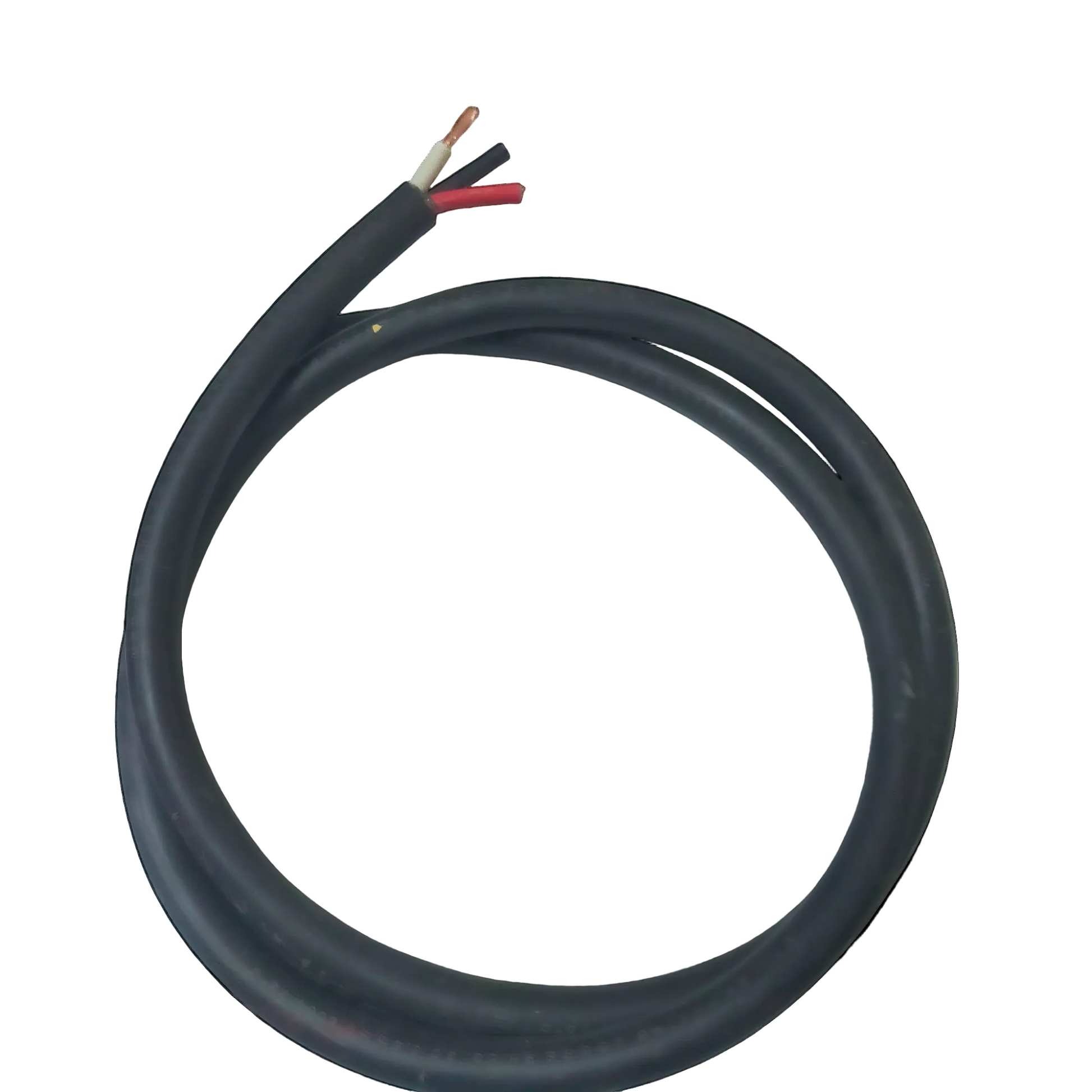 Phelps Dodge 3 core 5.5mm royal cord wire with black outer insulation and red black white inner wires