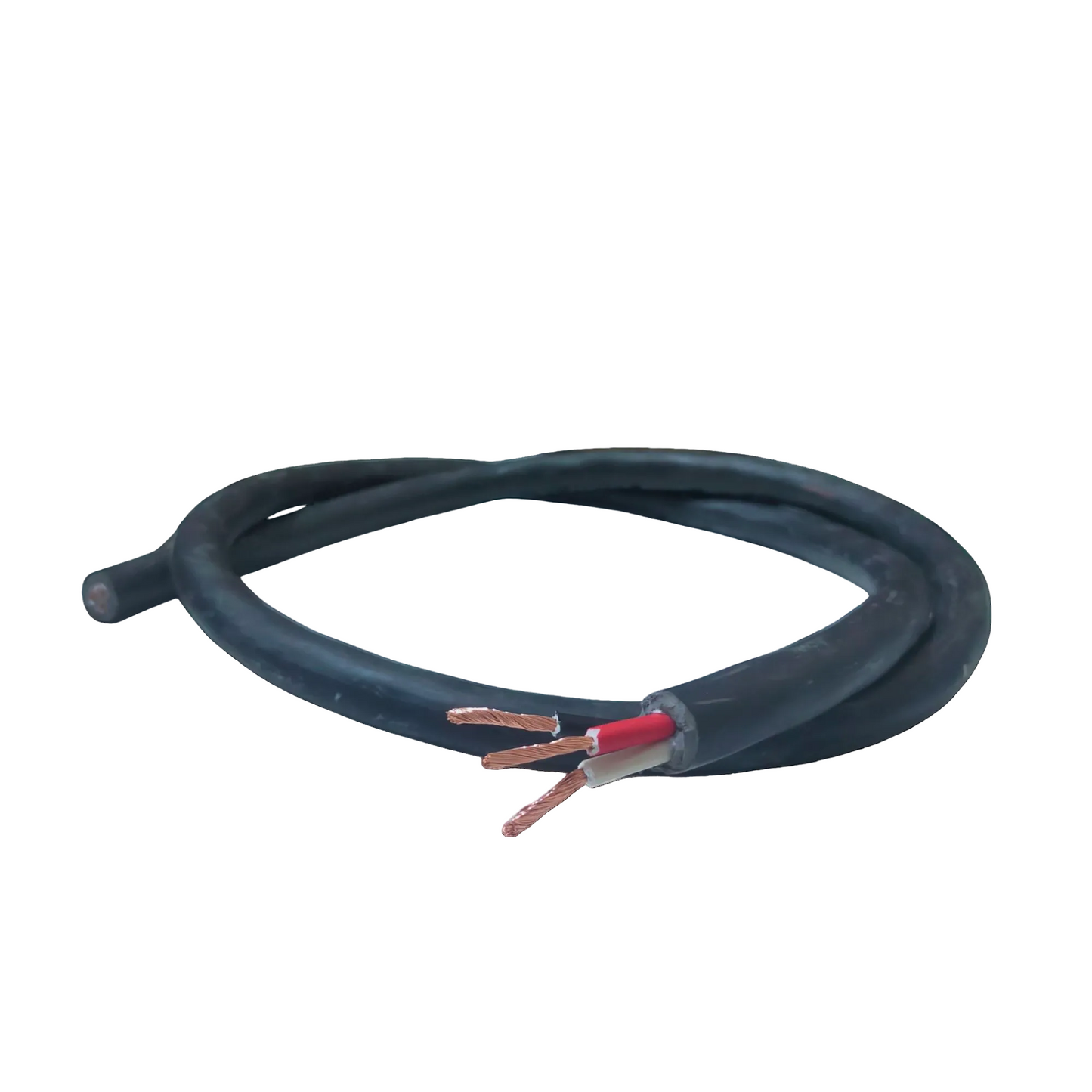 Phelps Dodge 3 core power cable 15 meters 3.5mm with black insulation and exposed copper 