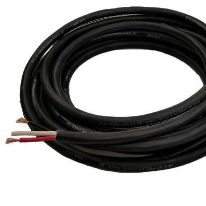 Phelps Dodge 3 core power cable 15 meters 3.5mm black electrical wire with exposed copper ends