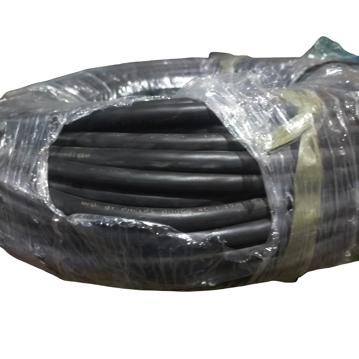 Phelps Dodge Royal Cord 4 Core AWG 16 - 15 Meters in a bundled coil for electrical wiring needs