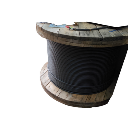 Phelps Dodge Royal Cord power cable 30mm 4 cores wound on a large wooden spool