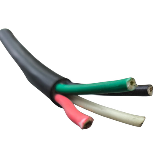 Phelps Dodge Royal Cord AWG 4/4 (22mm/ 4 Cores) Precut 1 Meters Power Cable Perma Cord Electx Electrical Supply