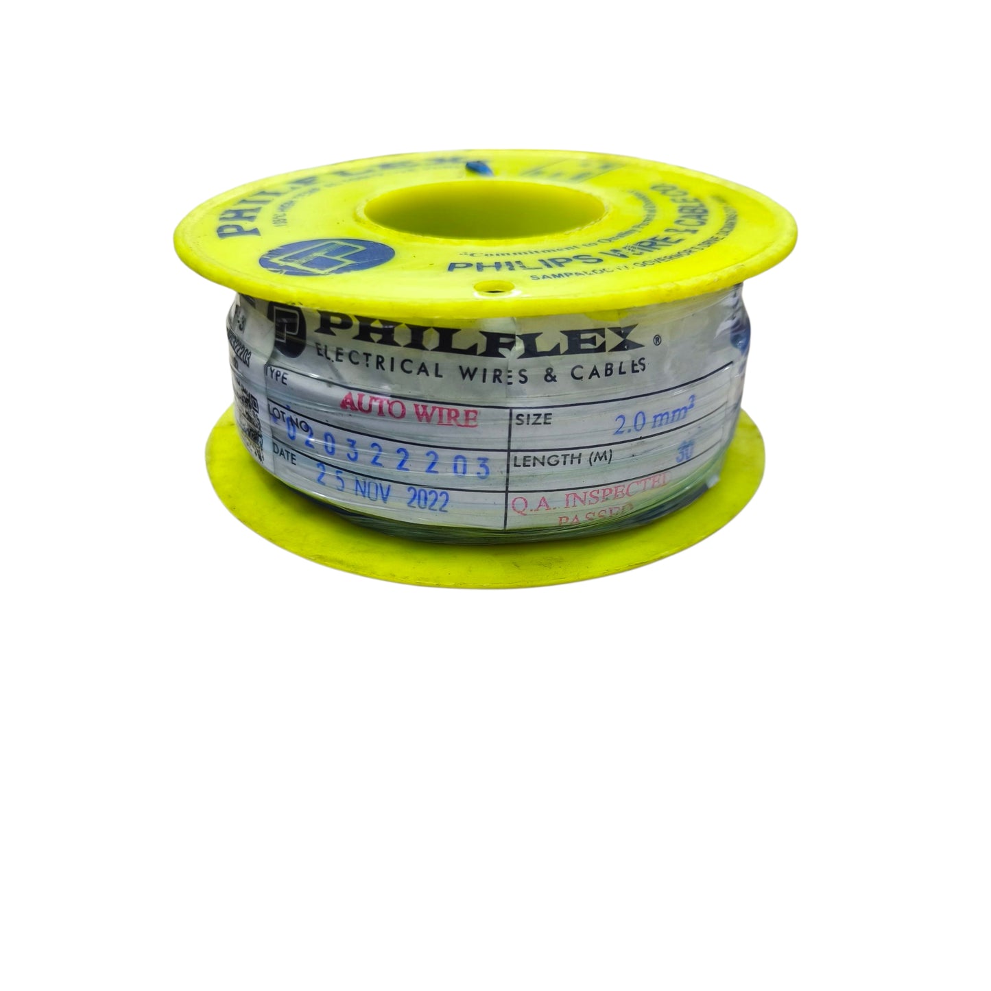Philflex Autowire AWG 14 2.0 mm, Automotive Wire Auto Wire Blue 30 Meters 1 Roll