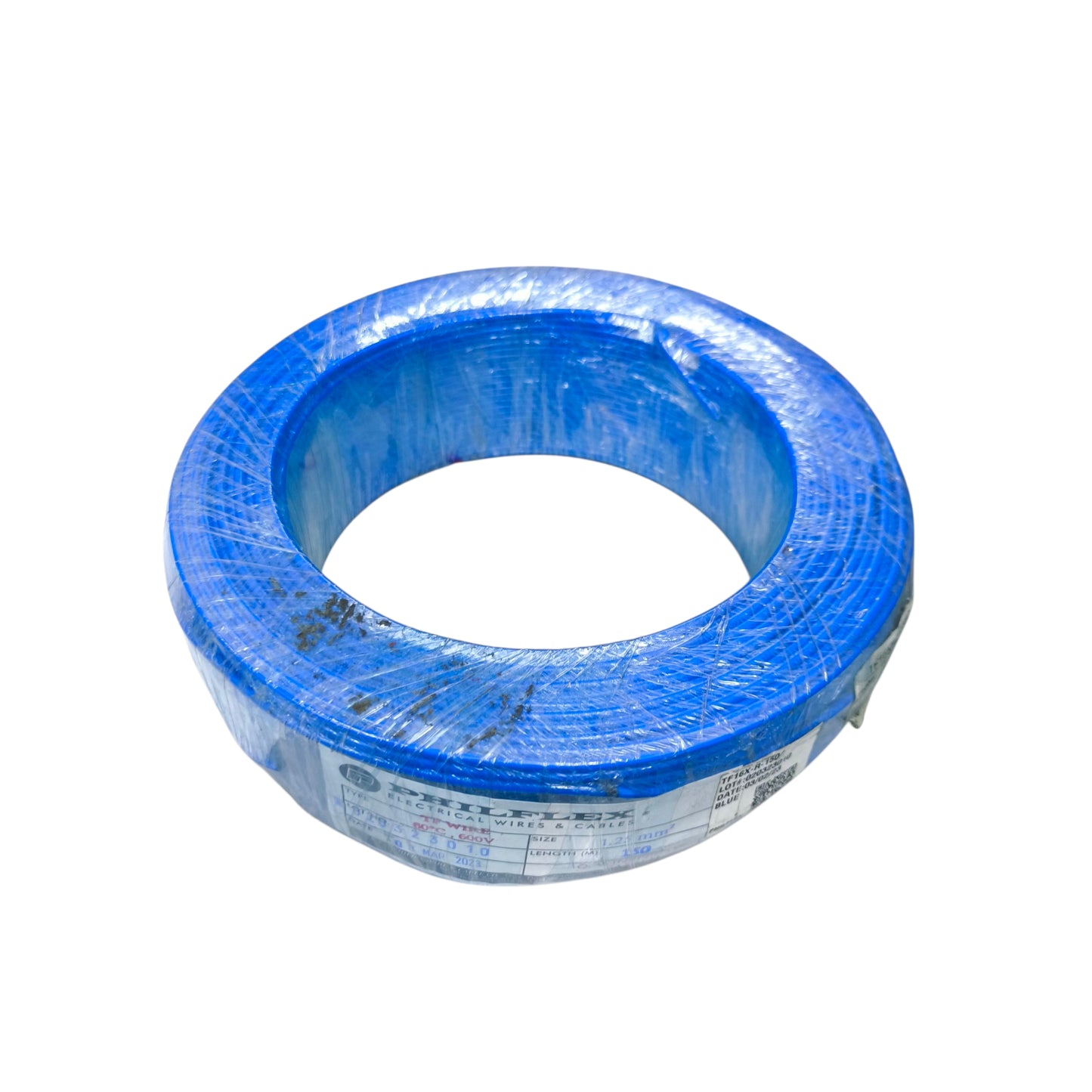 Philflex TF wire 16/7 1.25mm AWG 16, Hook Up TF wire 1.25mm Blue PXTF16/7B 150 Meters Per Roll