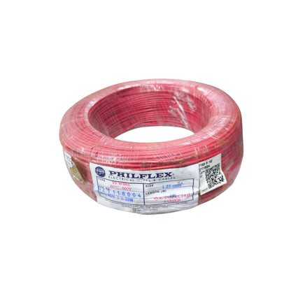 Philflex TF wire 16/7 1.25mm AWG 16, Hook Up TF wire 1.25mm Red PXTF16/7R 150 Meters Per Roll