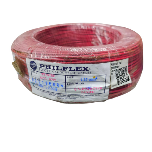 Philflex TF wire 16/7 1.25mm, Hook Up TF wire 1.25mm Red PXTF16/7R
