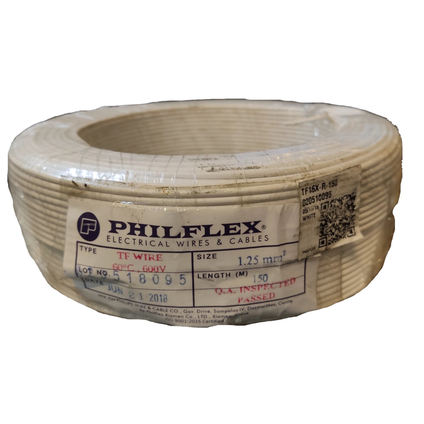 Philflex TF wire 16/7 1.25mm, Hook Up TF wire 1.25mm White PXTF16/7W
