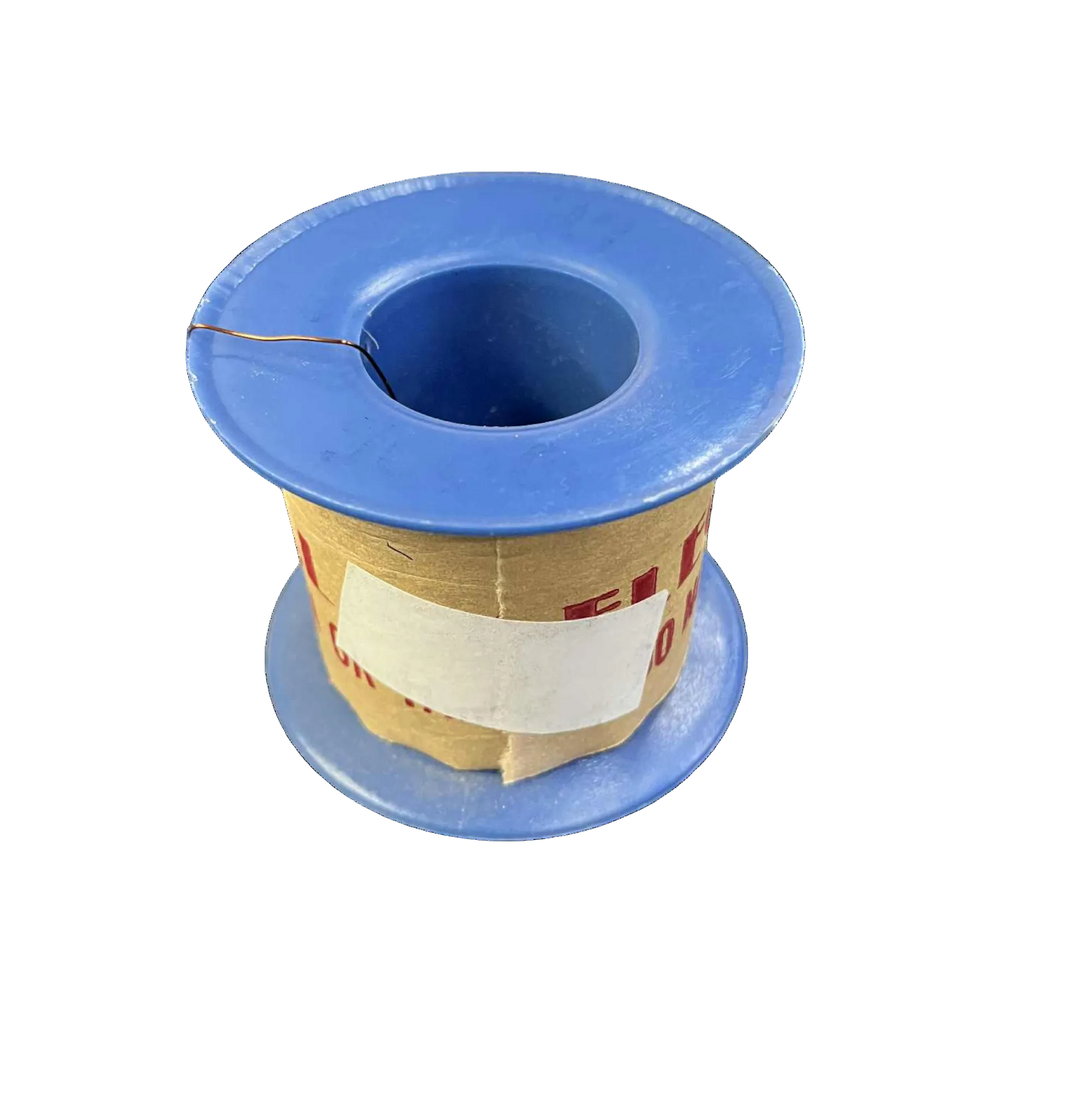 Spool of thread on a white background Philflex 400 Grams Magnet Wire AWG 26 Enameled Copper Wire 0.40mm Heavy Formix Approx 330.58 Meters Per Roll Available at Electx Electrical Supply