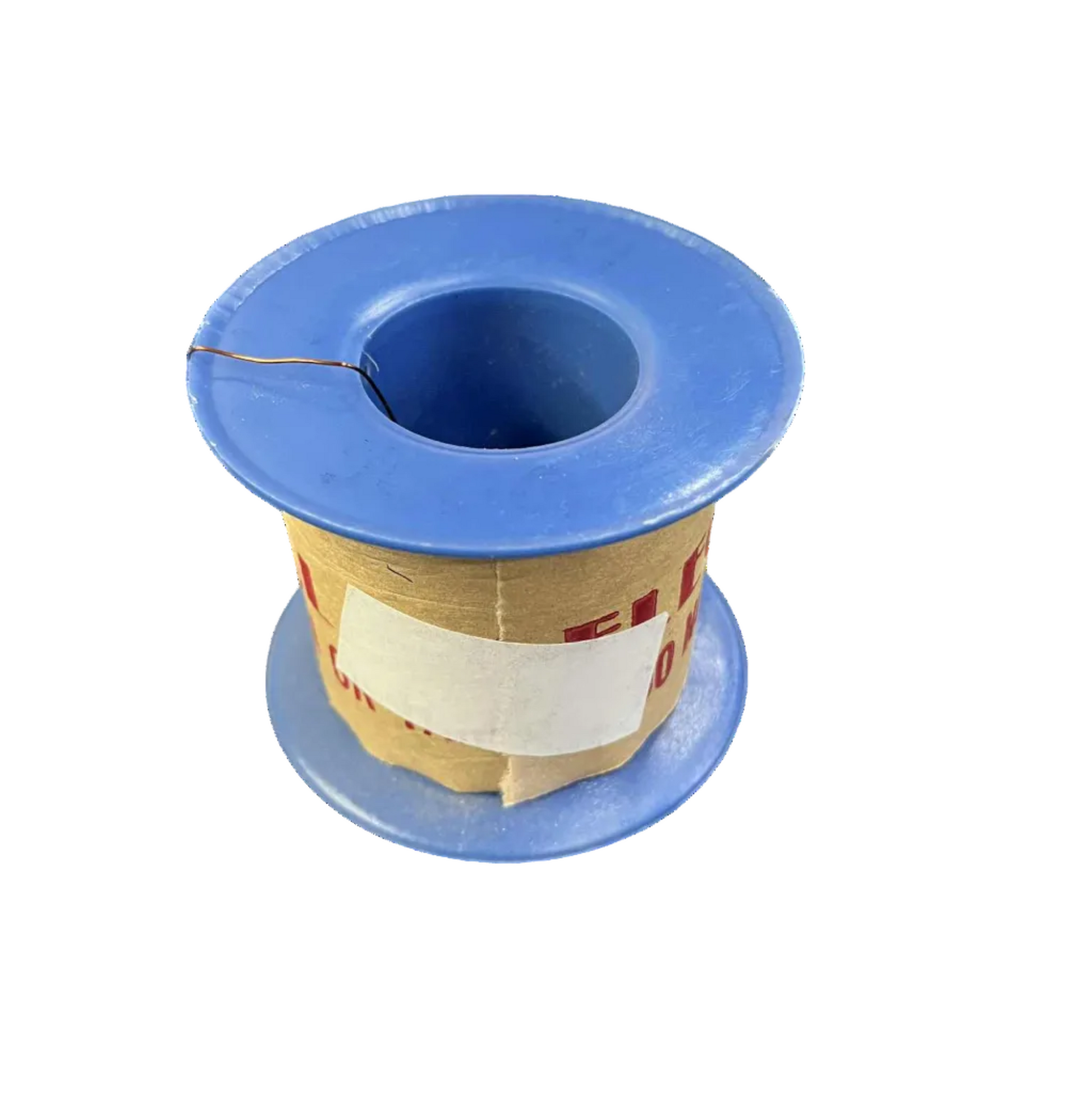 Spool of thread on a white background