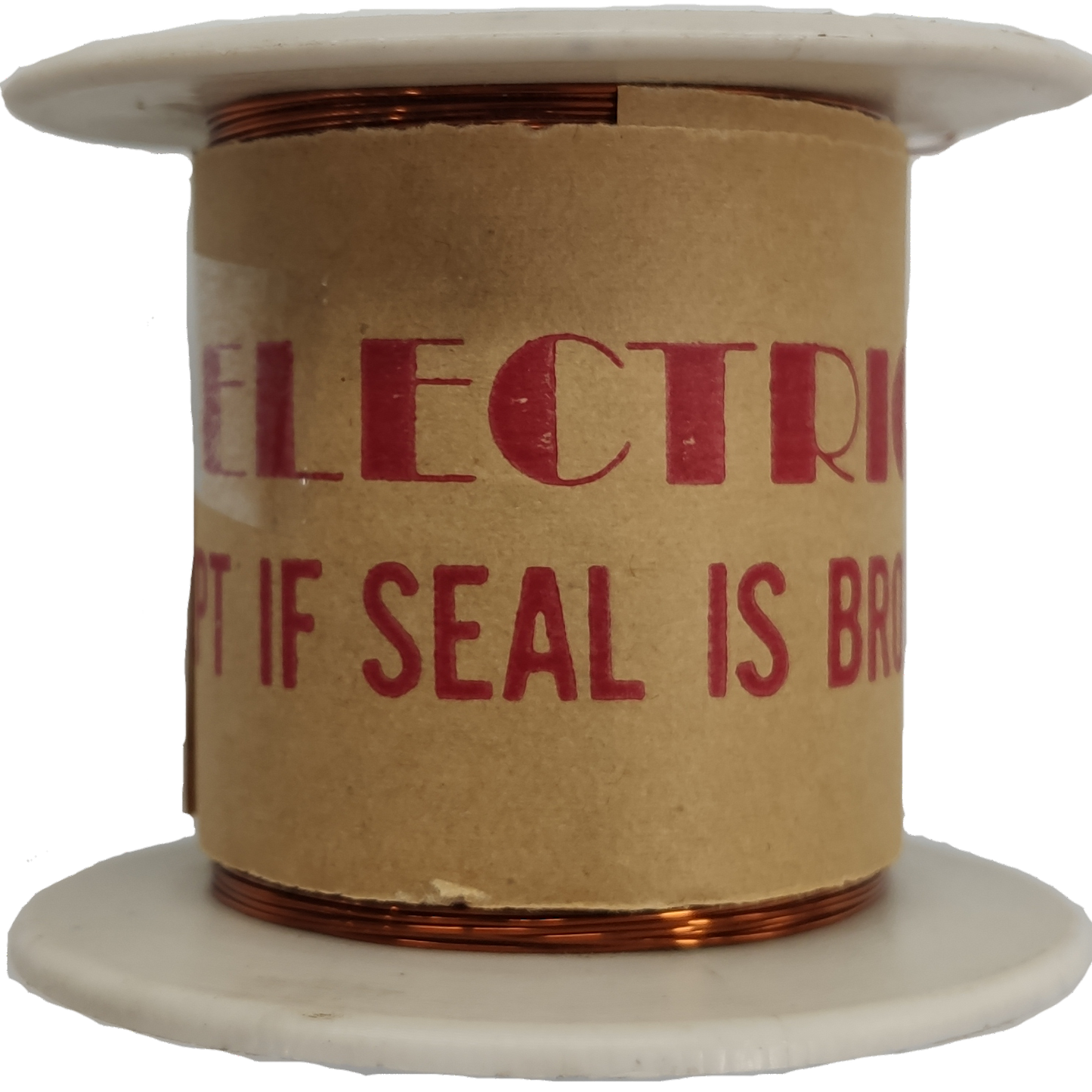 Spool of wire with cardboard wrap and red text on a white background Philflex 500 Grams Magnet Wire AWG 39 Enameled Copper Wire 0.09mm Single Formix Approx 7936.51 Meters Per Roll  Electx Electrical Supply