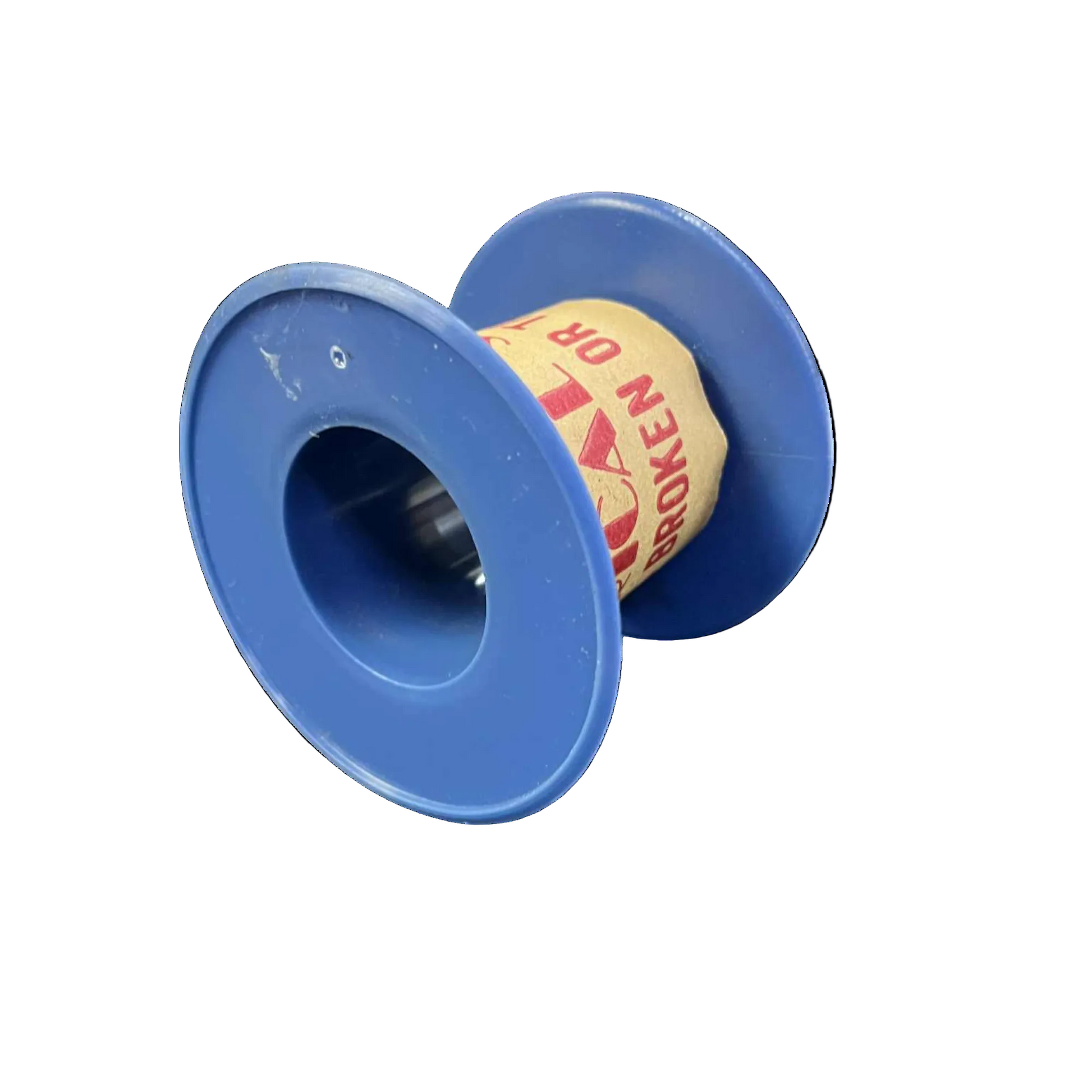Blue spool with a roll of paper on a white backgroundPhilflex_50_Grams_Magnet_Wire_AWG_26_Enameled_Copper_Wire_0.40mm_Heavy_Formix_Approx_41.32_Meters_Per_Roll_Electx_Electrical_Supply_5
