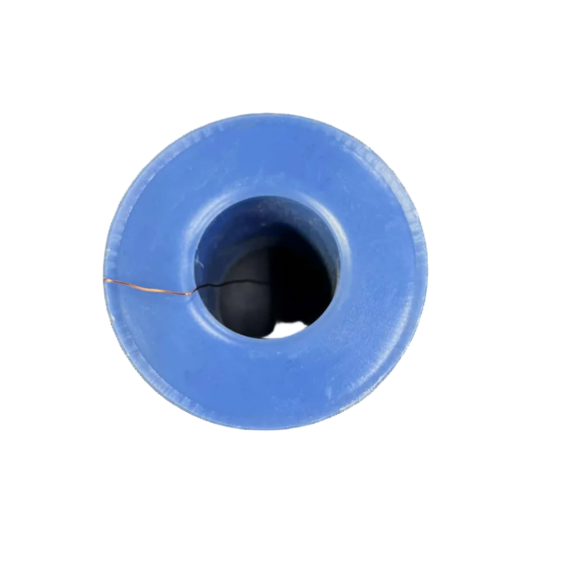 Blue spool of thread on a white background Philflex 600 Grams Magnet Wire AWG 26 Enameled Copper Wire 0.40mm Heavy Formix Approx 495.87 Meters Per Roll Electx Electrical Supply