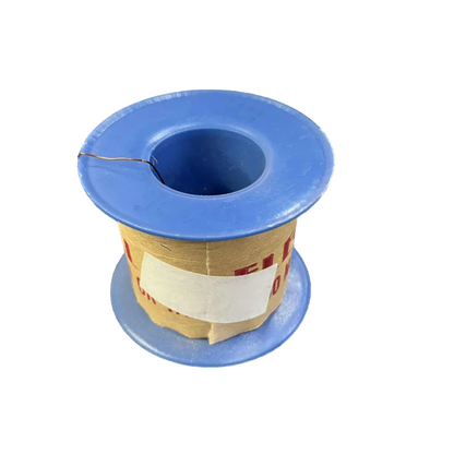 Spool of thread on a white background Philflex 700 Grams Magnet Wire AWG 26 Enameled Copper Wire 0.40mm Heavy Formix Approx 578.51 Meters Per Roll Electx Electrical Supply