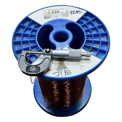 Philflex 400 Grams Magnet Wire AWG 18 Enameled Copper Wire 1.0 mm Heavy Formix Approx 53.19 Meters Per Roll