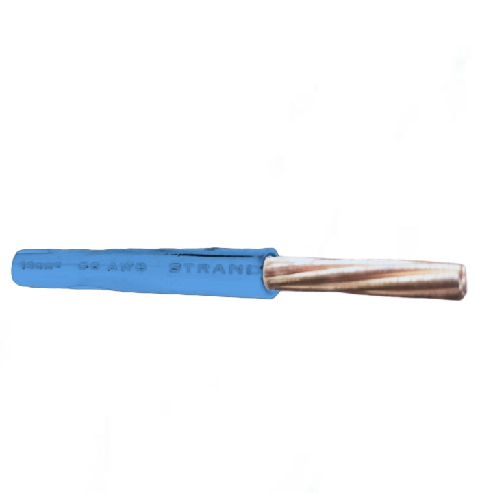Philflex THHN Wire 14mm AWG 6 Stranded (150 Meters) Blue Electx electrical Supply