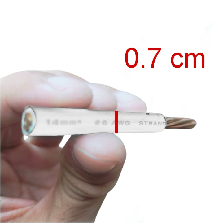 Philflex THHN Wire 14mm AWG 6 Stranded (150 Meters) White Electx Electrical Supply