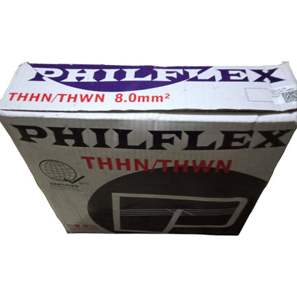 Box of Philflex THHN/THWN cable on a white background