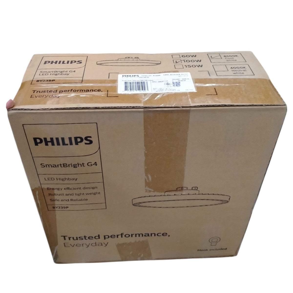 Philips 100W LED High Bay Light packaging for efficient and reliable lighting solutions