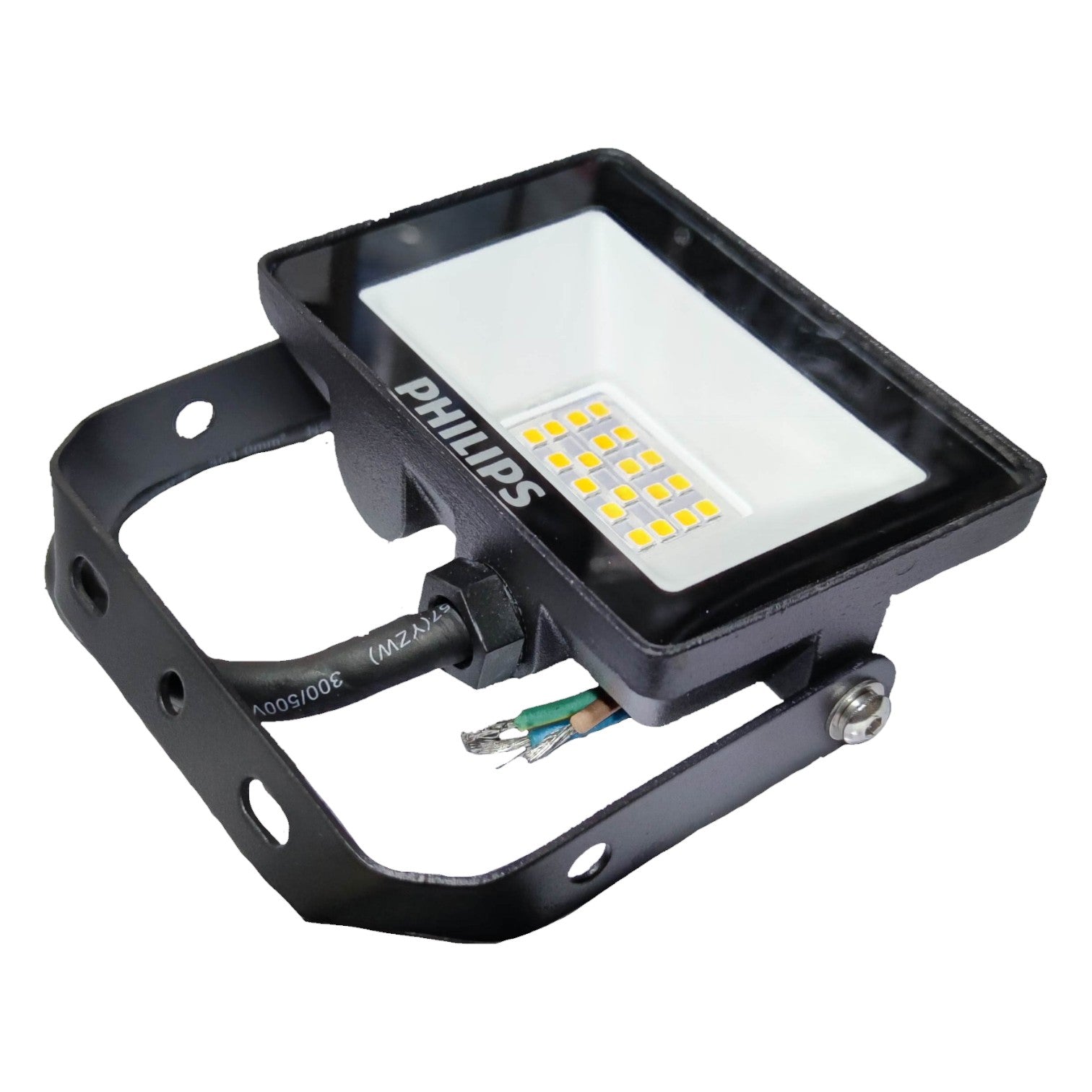 Philips LED flood light on a white background