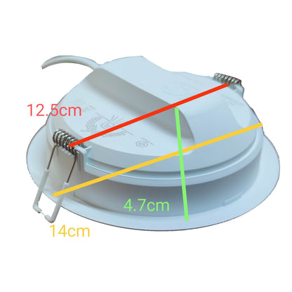 Philips 13W Round LED Downlight Cool White 220V Cut Hole 140mm 5.5" 59464CW Meson