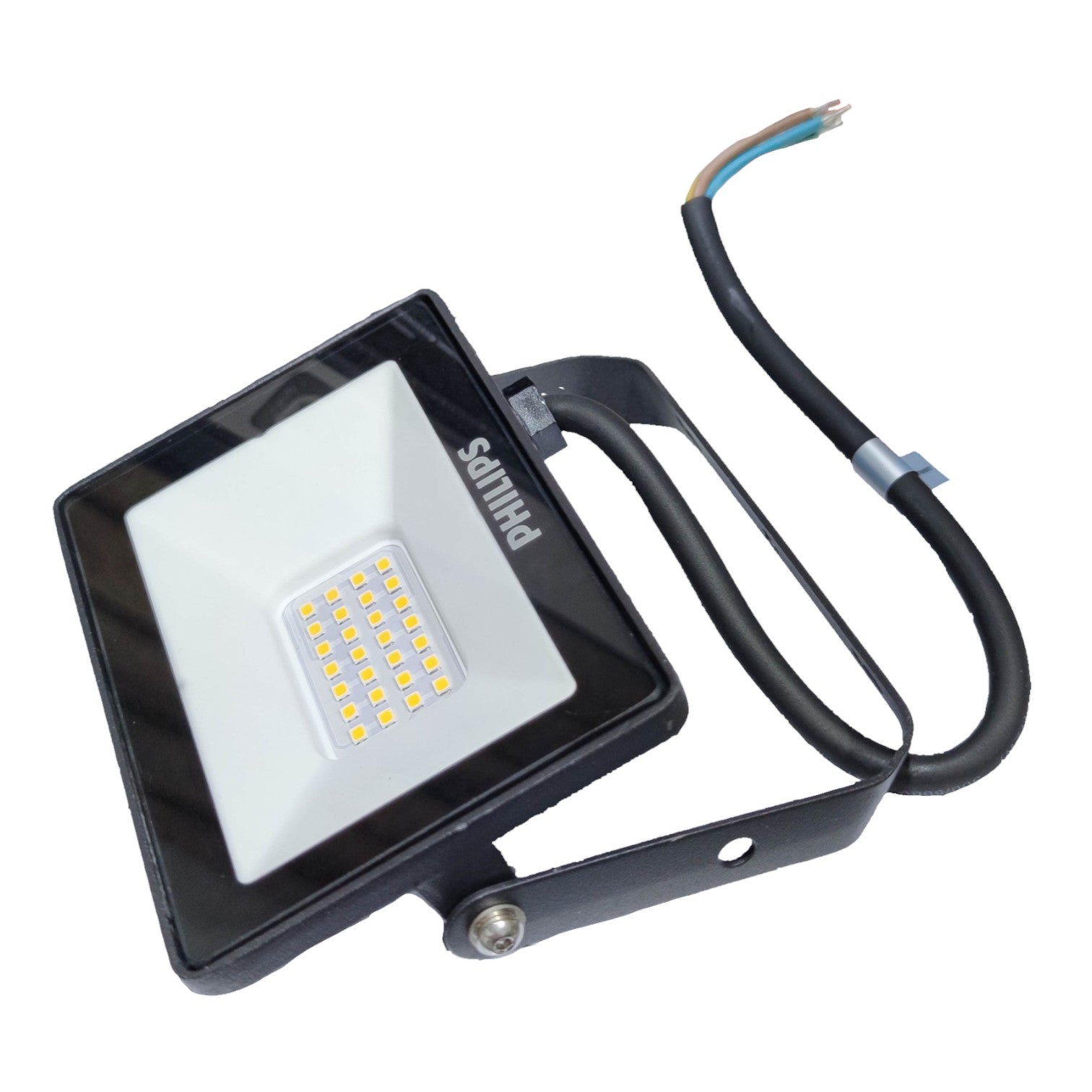 Philips LED flood light on a white background