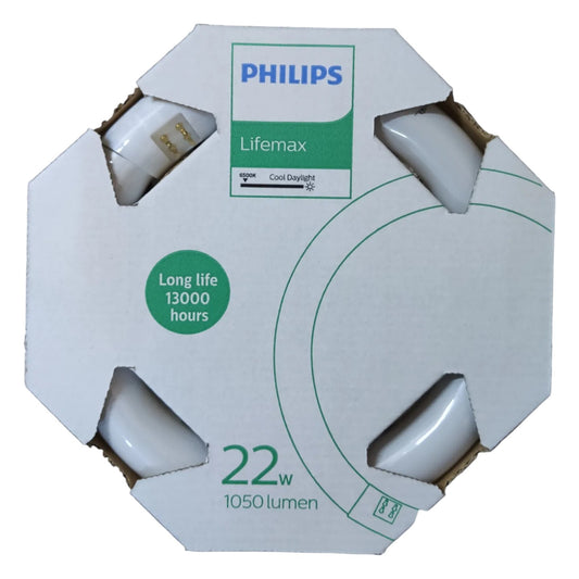 Philips 22W Circular Fluorescent Tube Lifemax T-9 G10q Daylight 6500K