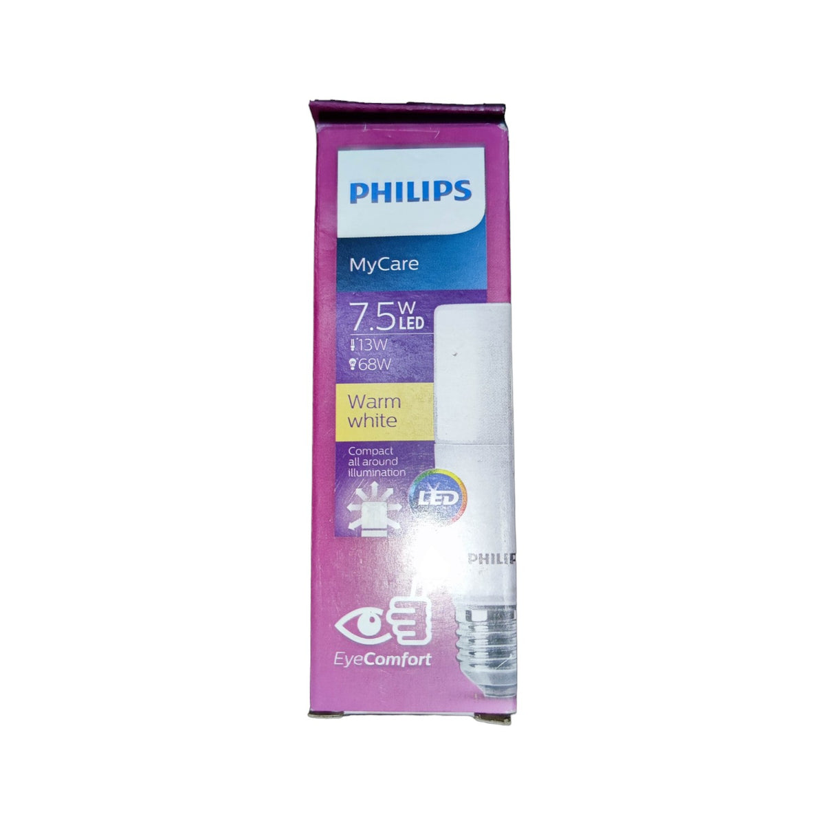 Philips 7.5W LED Stick E27 220V 3000K Warm White Eye Comfort bulb