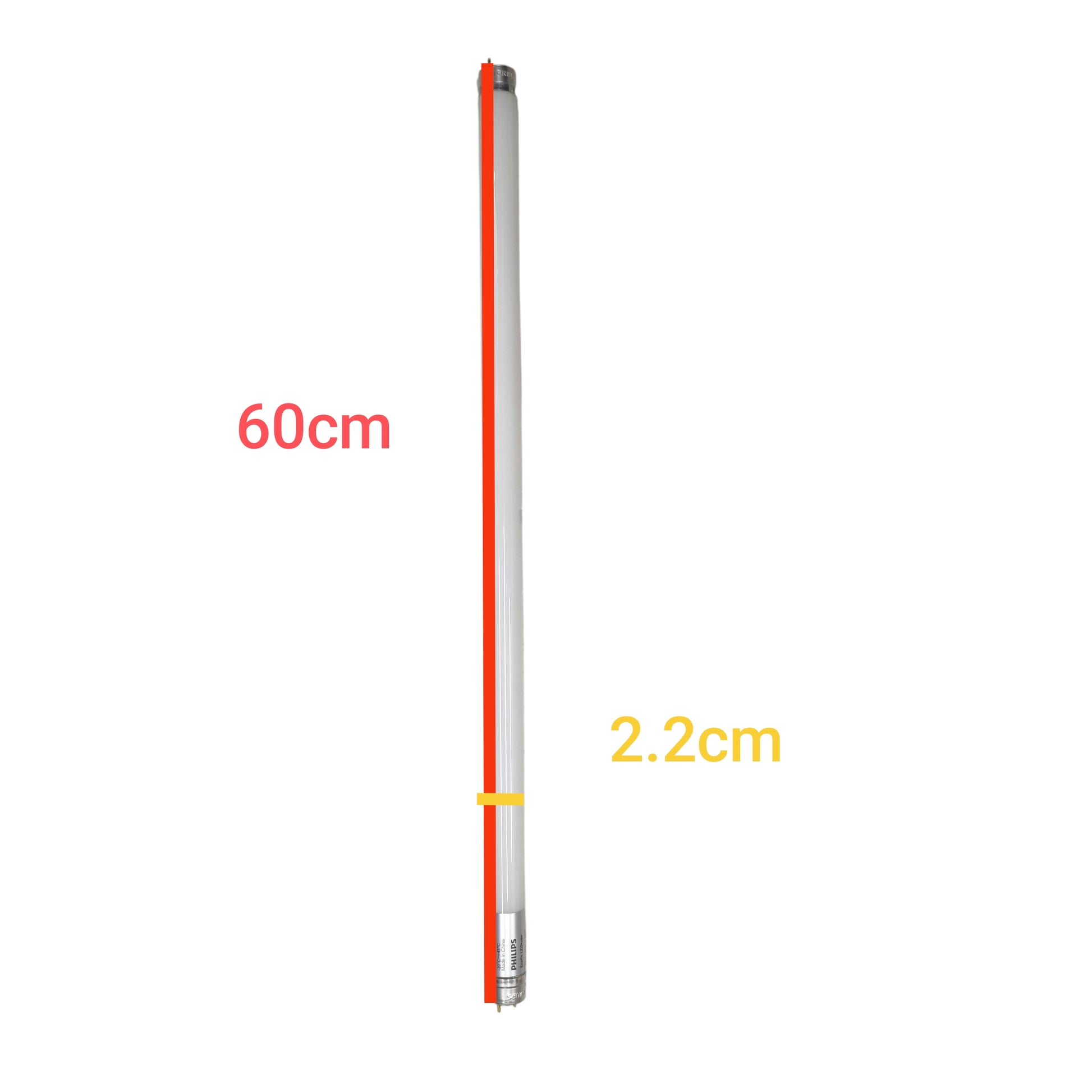 Philips 8W T8 LED Fluorescent Tube Ecofit 220V Single Ended Daylight 600mm or 60cm Length