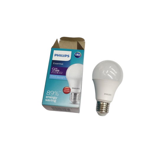 Philips 9W LED bulb E27 warm white with energy-saving features and modern design