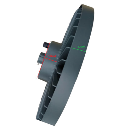Philips 200W UFO LED High Bay Light side view with dimensions