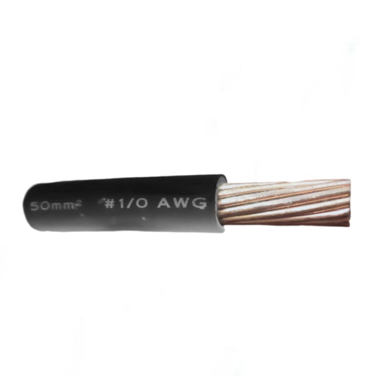 Phelps Dodge THHN Wire 50mm Stranded AWG 1/0 (1 Meter) Black