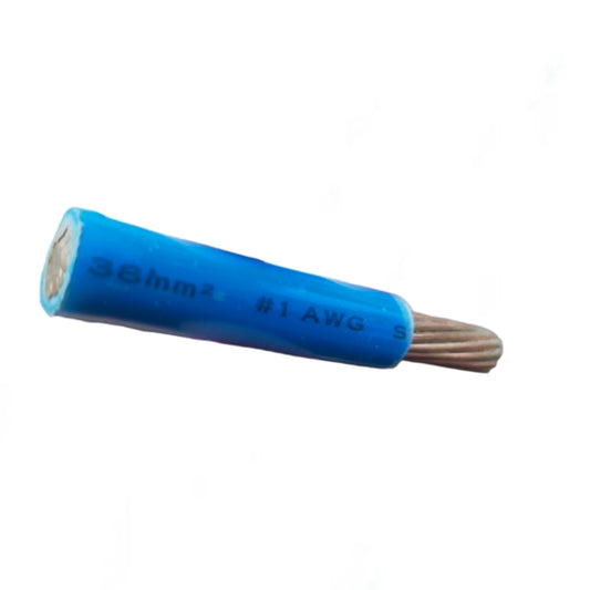 Phelps Dodge THHN Wire 38mm Stranded 1 AWG (10 Meters) Blue