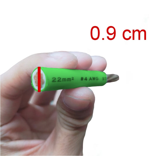 Philflex THHN Wire 22mm 4 AWG Stranded, Pre Cut (Per Meter) Green