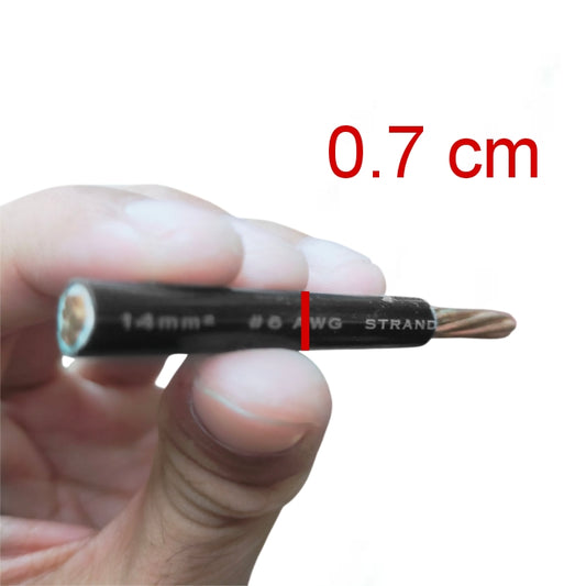 Philflex THHN Wire 14mm AWG 6 Stranded (Per Meter) Black