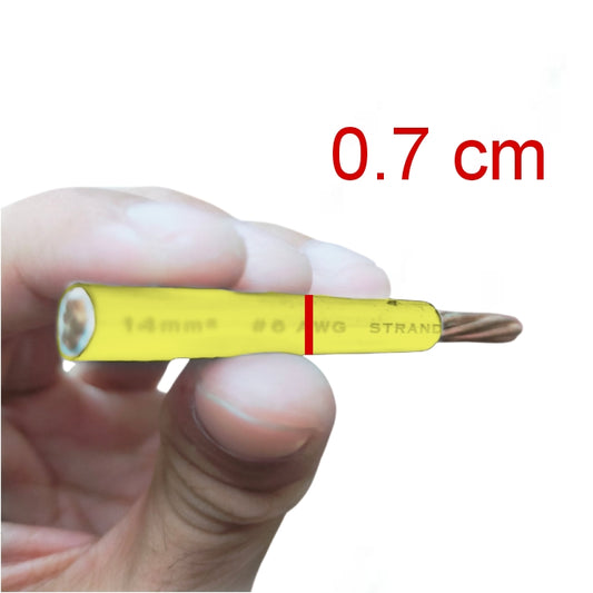 Philflex THHN Wire 14mm AWG 6 Stranded (Per Meter) Yellow