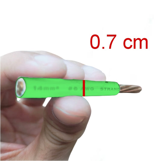 Philflex THHN Wire 14mm AWG 6 Stranded (Per Meter) Green