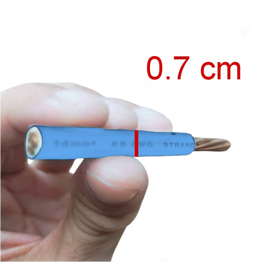 Philflex THHN Wire 14mm AWG 6 Stranded (Per Meter) Blue