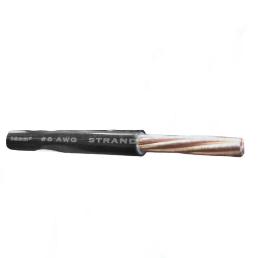 Philflex THHN Wire 14mm AWG 6 Stranded (Per Meter) Black