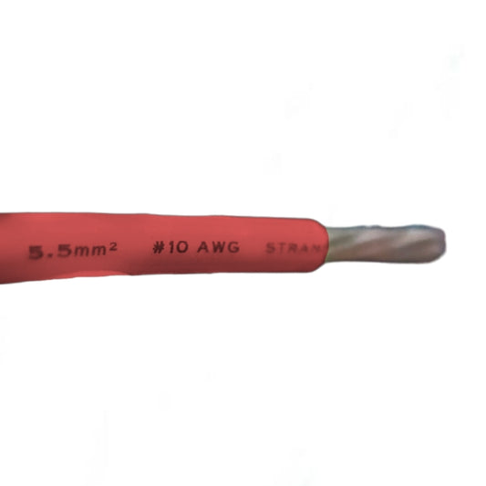 Royu 5.5mm Stranded Wire AWG 10/7 Pre Cut THHN/THWN (1 Meter) Red
