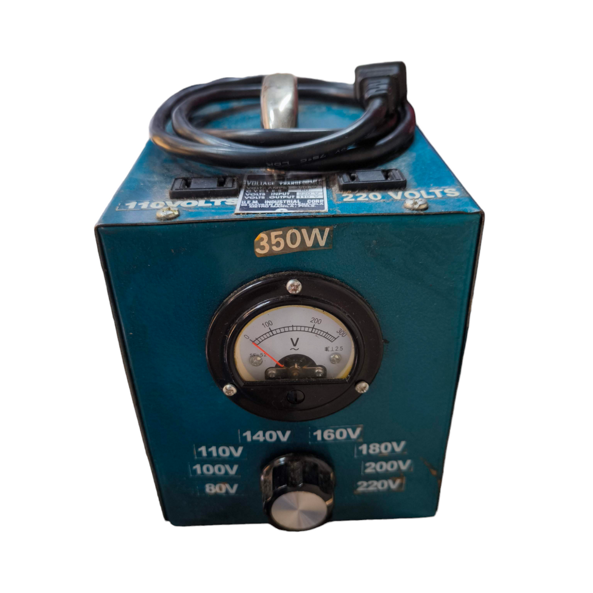 CE Pioneer 350W Variable Transformer 145 with voltage control dial and power meter display