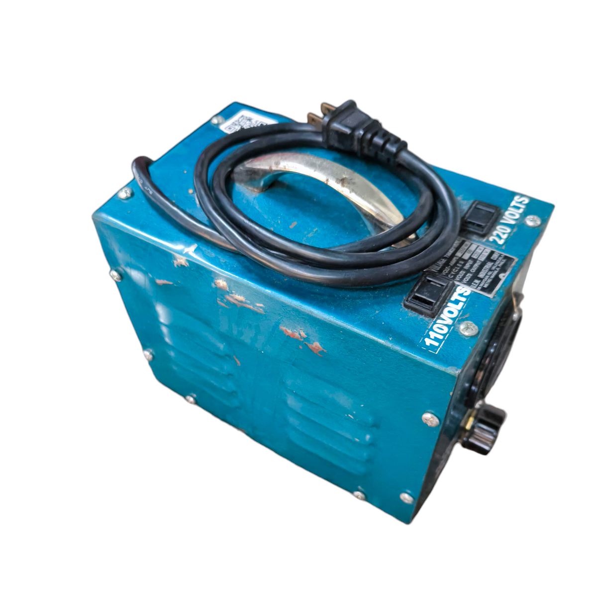 Pioneer 350W Variable Transformer 145 vintage blue electrical device with coiled power cord