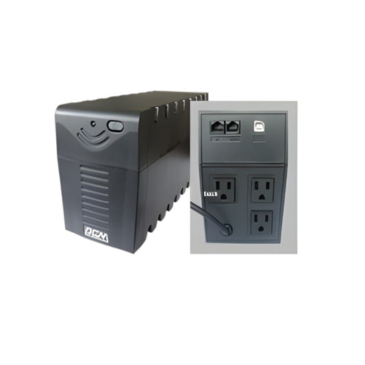 Powercom 650VA UPS 325W Uninterruptible Power Supply 220V Input