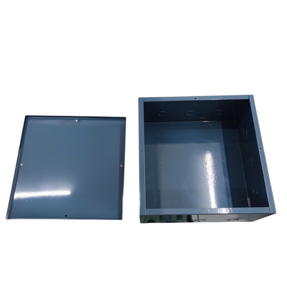 Pull Box 3 x 6 x 6 Inches Gauge 18  Powder Coated Gray Depth / Height: 76 mm  Width: 152 mm Length:152 mm