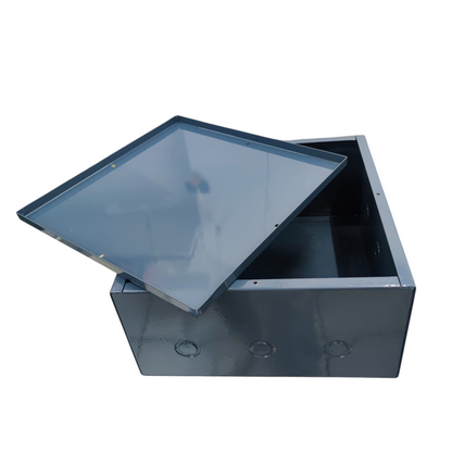 Pull Box 3 x 6 x 6 Inches Gauge 18  Powder Coated Gray Depth / Height: 76 mm  Width: 152 mm Length:152 mm