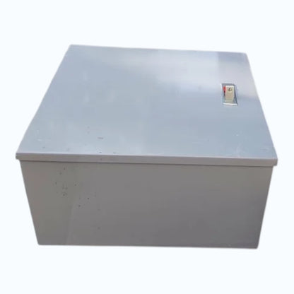 Pull Box with Push lock 8 x 8 x 4.5 Inches Gauge 18 Powder Coated Gray, 