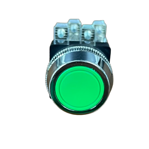 Push Button Switch Auspicious Green 30mm 3A 2NO/2NC