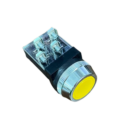 Push Button Switch Auspicious Yellow 30mm  3A 2NO/2NC