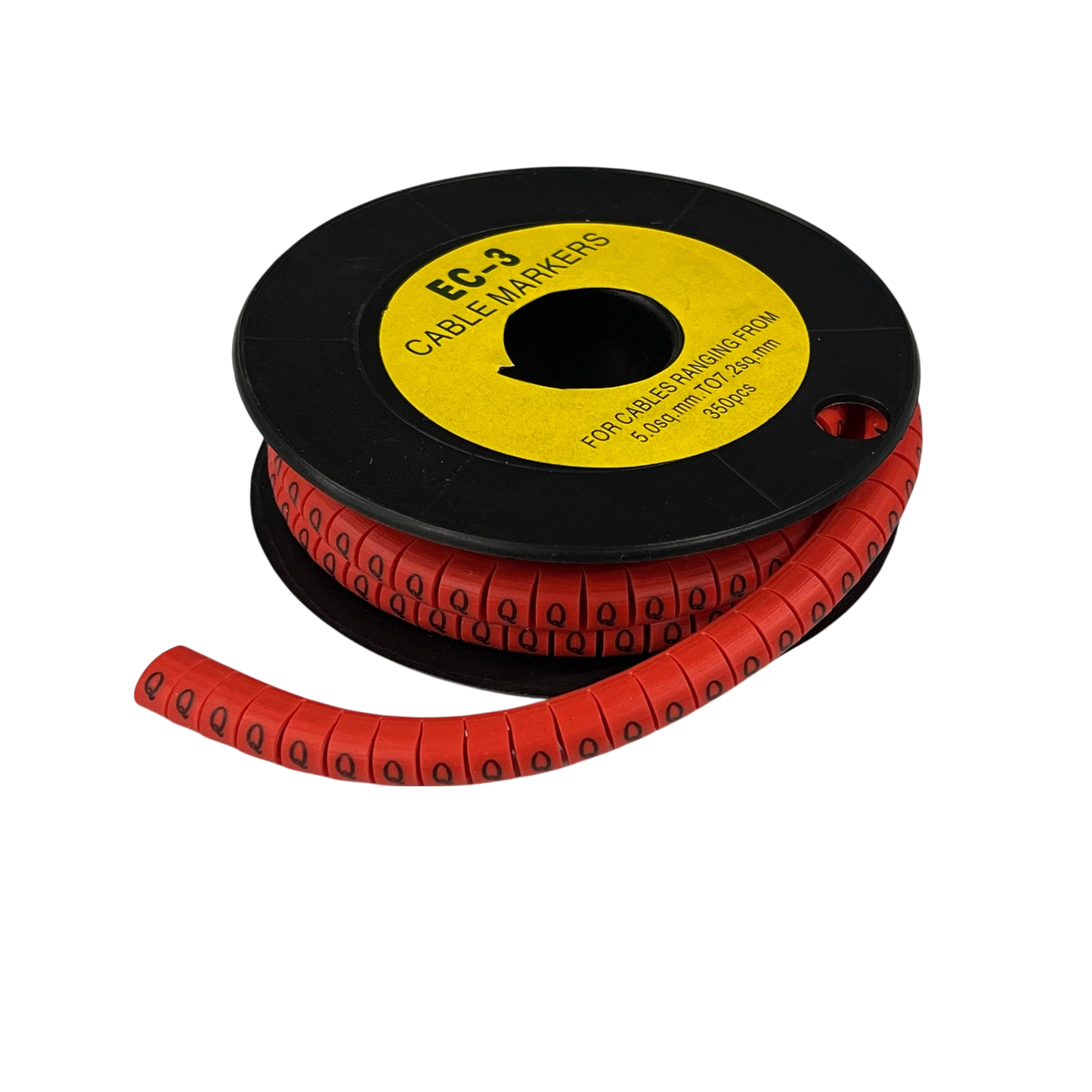 Grippes (Q) Cable Marker Red 5.0mm to 7.2mm 350pcs