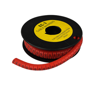 Grippes (Q) Cable Marker Red 5.0mm to 7.2mm 350pcs