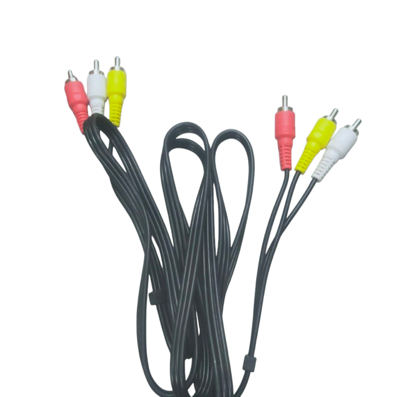 RCA Cord 1.5M 3X3 Yellow Red White Video Stereo Connector